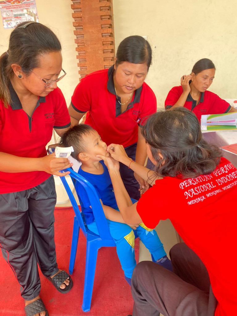 Posyandu Balita Februari di Br. Busana Kelod